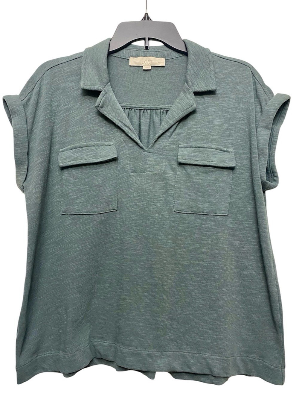 Loft Knit Short Sleeve Camp Shirt w Collar LP